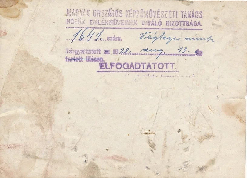 SZÉKESFEHÉRVÁRI FELSŐKERESKEDELMI ISKOLA DIÁKJAINAK ELSŐ VILÁGHÁBORÚS EMLÉKMŰVE (1929)